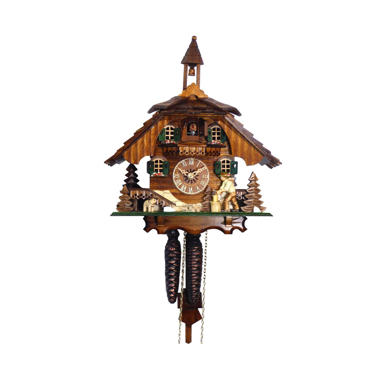 12" Engstler WeightDriven Full Size Cuckoo Wall Clock Christmas Central
